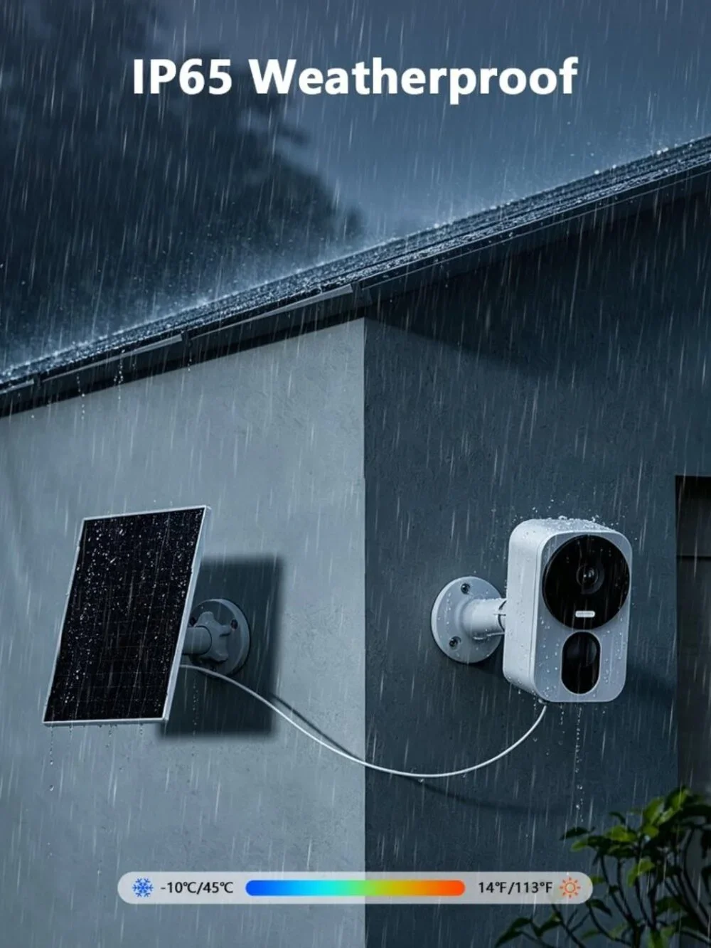 Wireless 4MP Solar Security Camera - AI Motion Detection, Night Vision, 2-Way
